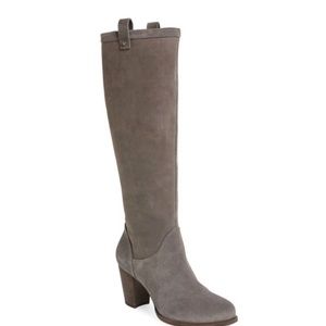 Ugg Grey Suede Knee High Boots, SZ 8.5 EUC